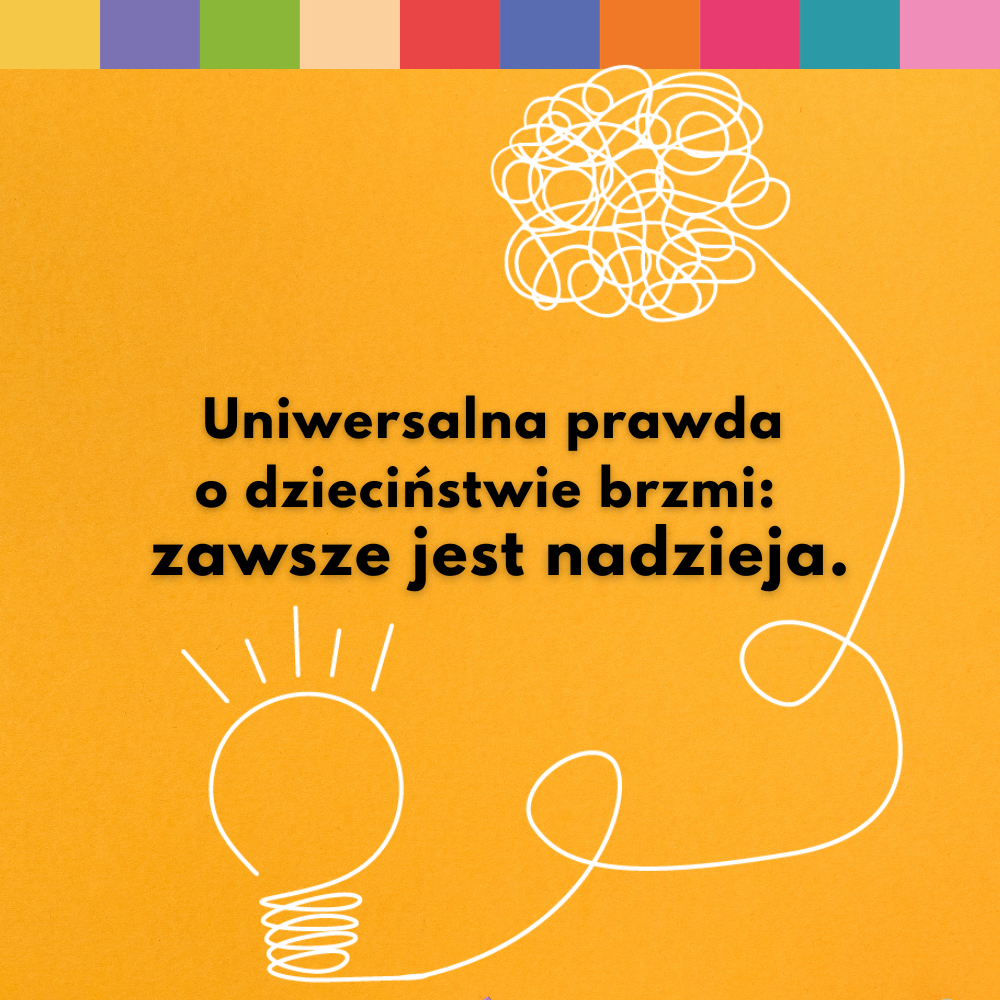 Grafika z cytatem z książki