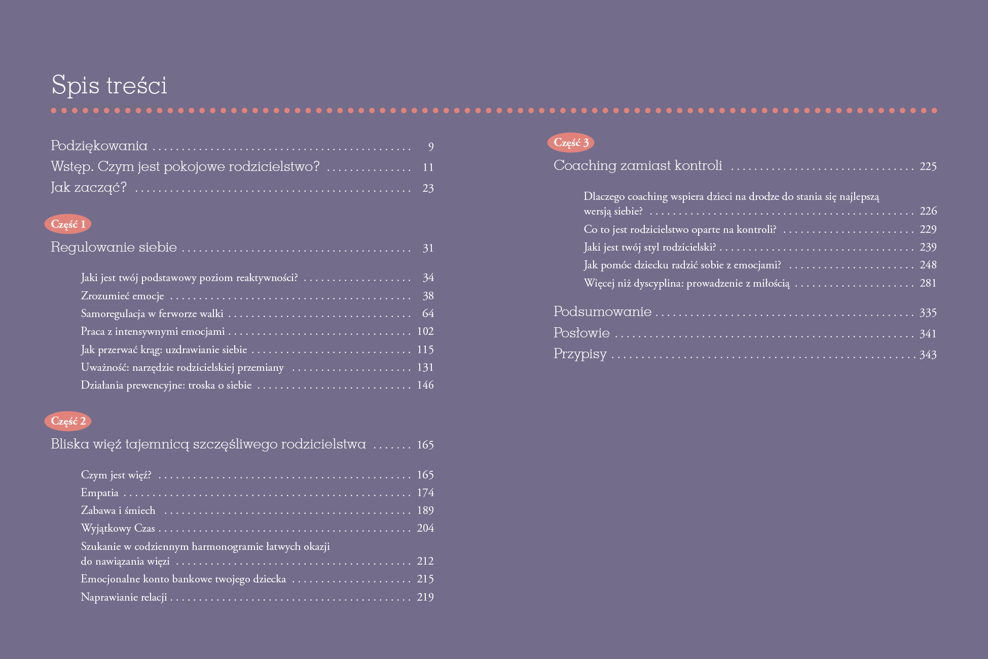 Pokojowy rodzic, szczęśliwe dzieci. Workbook. Jak za pomocą uważności i więzi wychować odporne, radosne dzieci i na nowo odkryć radość rodzicielstwa Pokojowy_rodzic__szczesliwe_dzieci._Workbook_SPIS_TRESCI_kolor