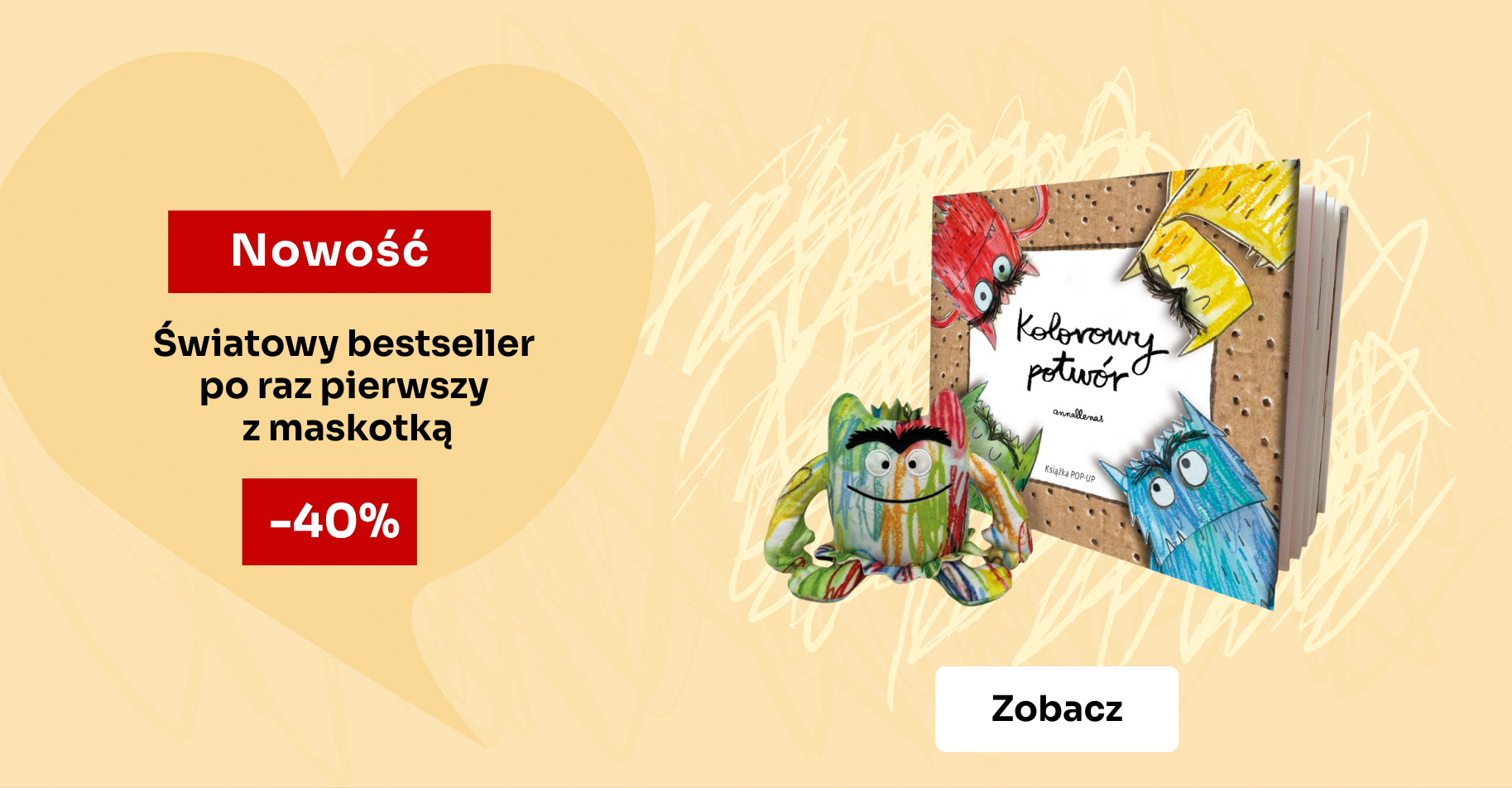 Kolorowy z maskotką przedsprzedaż