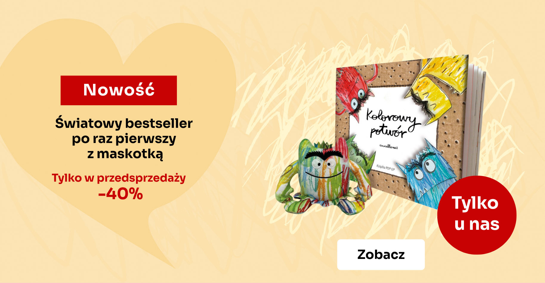 Kolorowy z maskotką przedsprzedaż