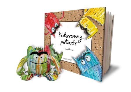 Kolorowy potwór. Książka Pop-up z maskotką. Anna Llenas